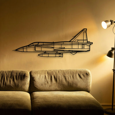 Dhc 2 Mk I Classic Aircraft Silhouette Metal Wall Art - Tinvibe