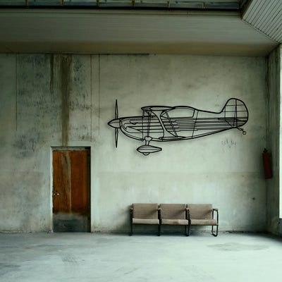 Dhc 6 Twin Otter Classic Aircraft Silhouette Metal Wall Art - Tinvibe