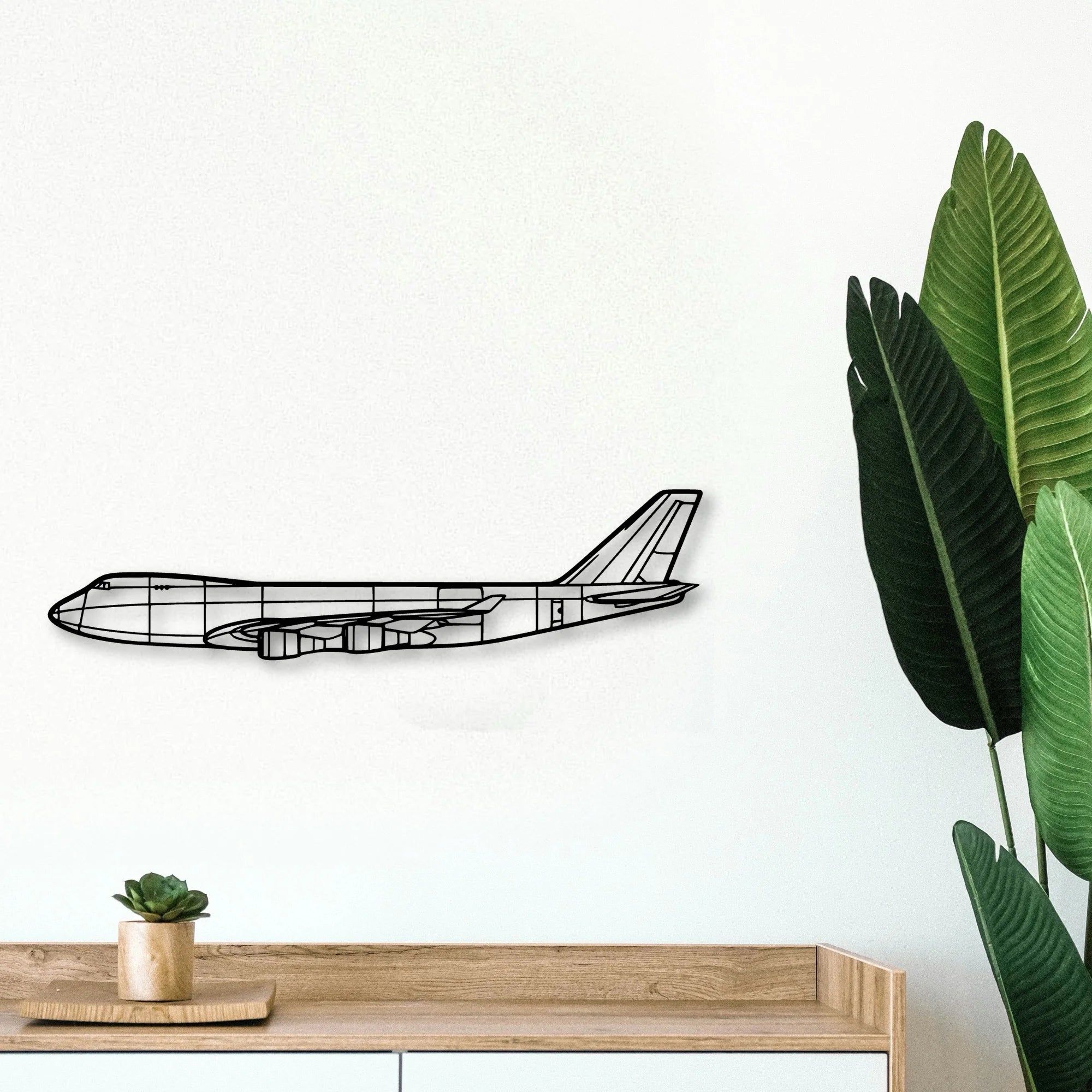 Douglas F 4D Classic Aircraft Silhouette Metal Wall Art - Tinvibe