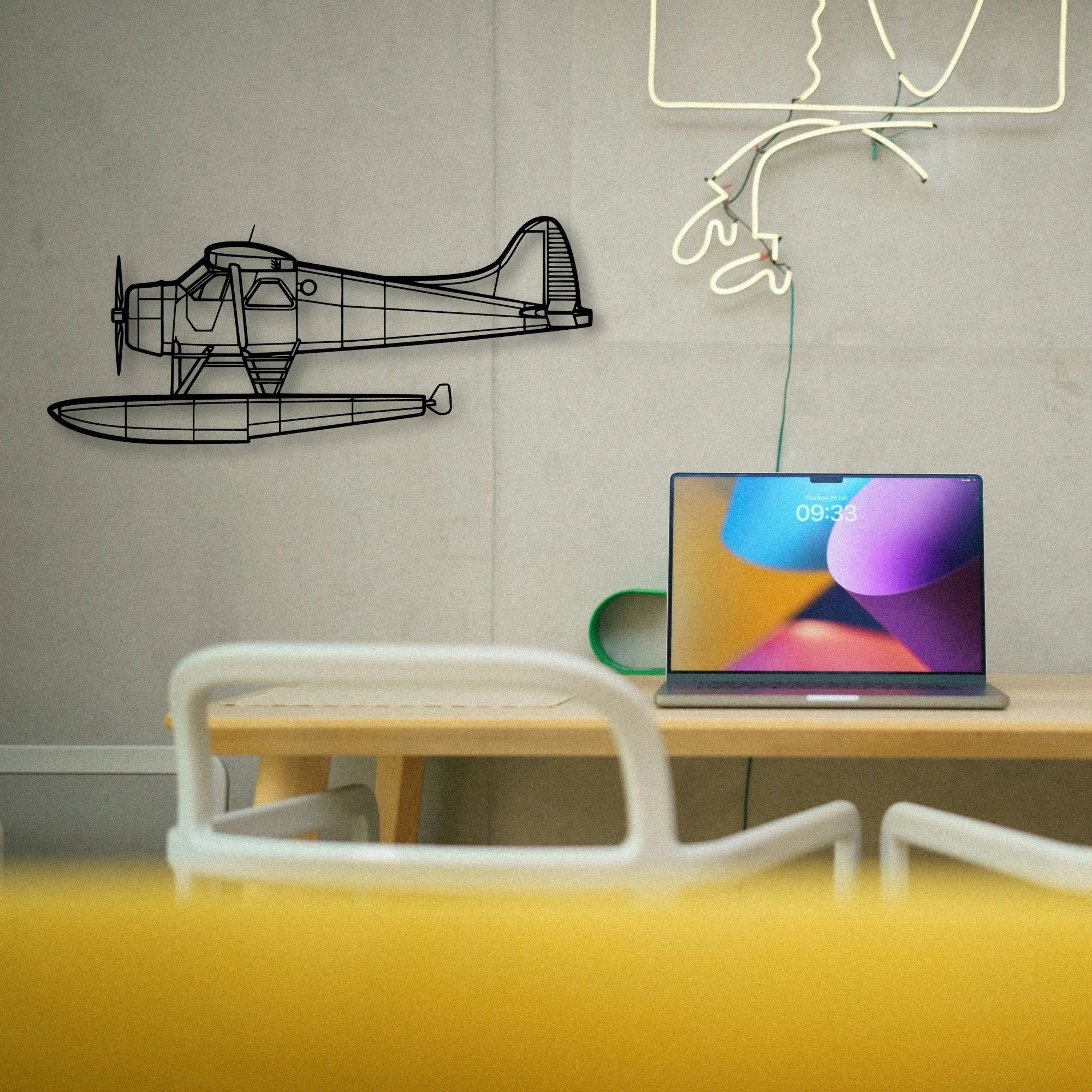 Douglas Md 11 Classic Aircraft Silhouette Metal Wall Art - Tinvibe