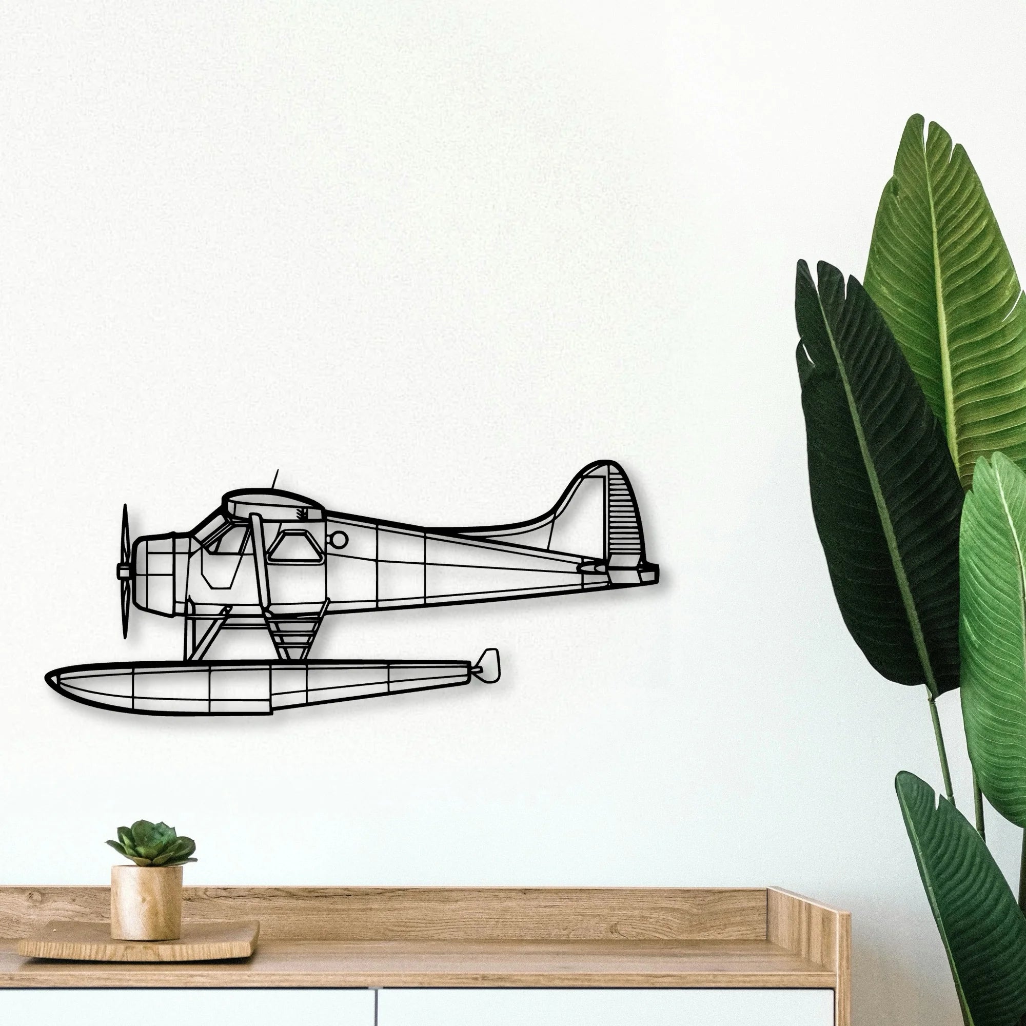 Douglas Md 11 Classic Aircraft Silhouette Metal Wall Art - Tinvibe