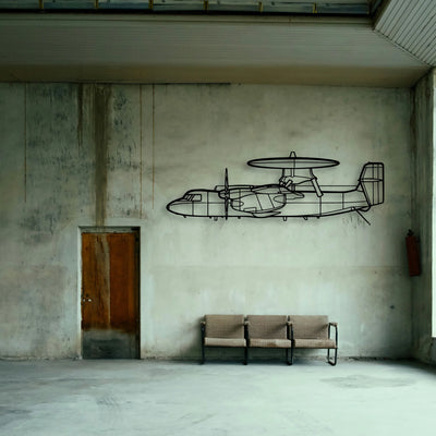 Dragonfly C Classic Aircraft Silhouette Metal Wall Art - Tinvibe