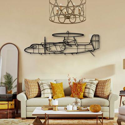 Dragonfly C Classic Aircraft Silhouette Metal Wall Art - Tinvibe