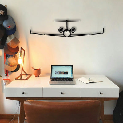 E 2C Hawkeye Classic Aircraft Silhouette Metal Wall Art - Tinvibe