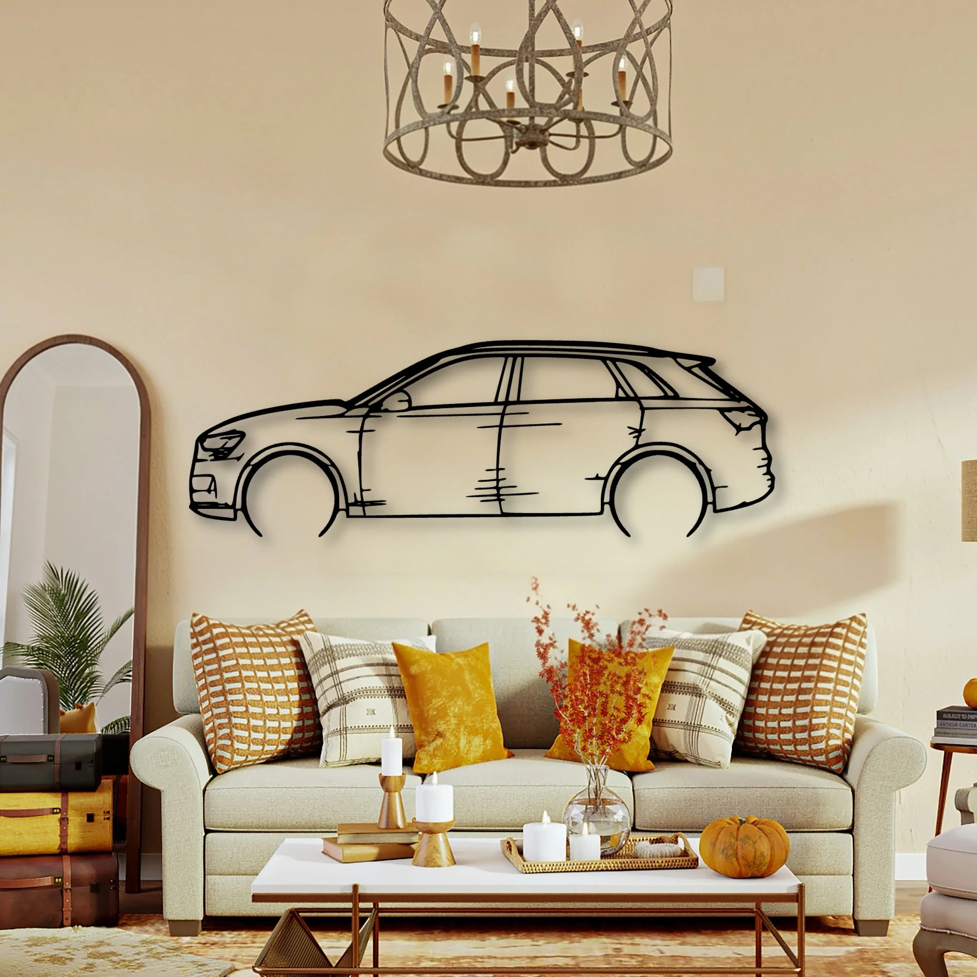 E Tron 2022 Classic Silhouette Metal Wall Art - Tinvibe
