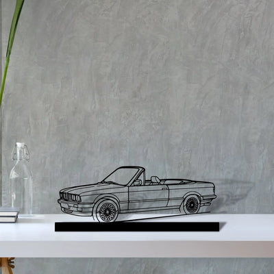 e30-convertible Silhouette Metal Art Stand - Tinvibe