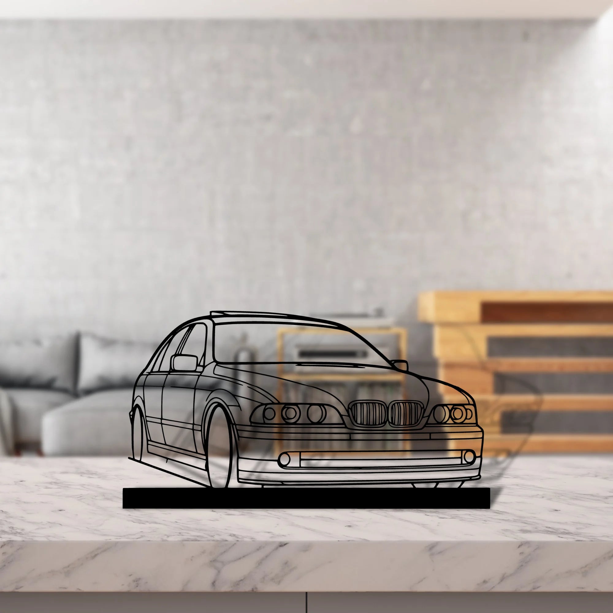e39 Silhouette Metal Art Stand - Tinvibe
