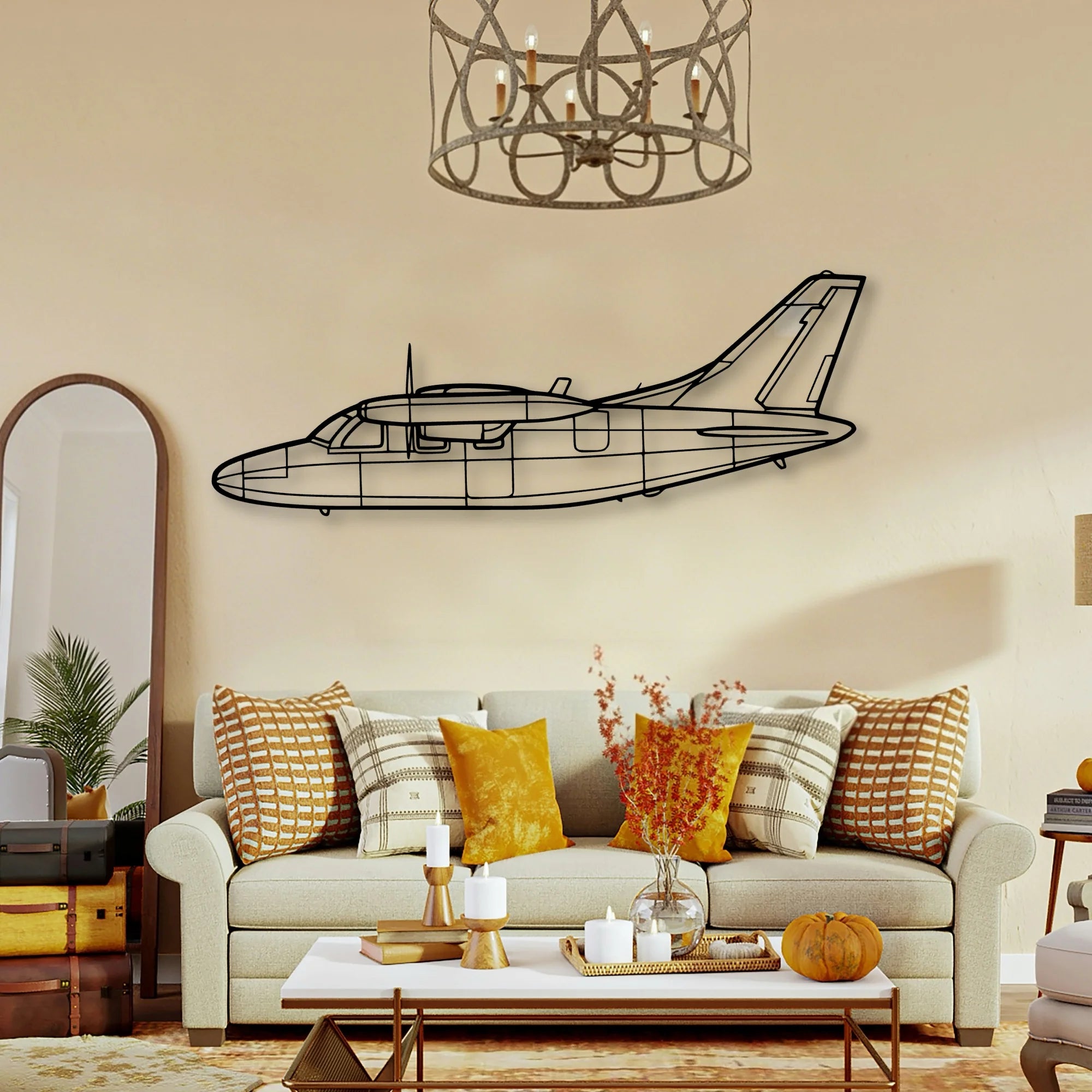 Ea 18G Classic Aircraft Silhouette Metal Wall Art - Tinvibe
