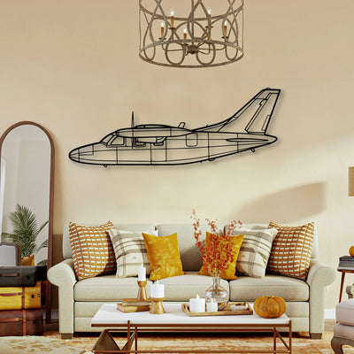Ea 18G Classic Aircraft Silhouette Metal Wall Art - Tinvibe