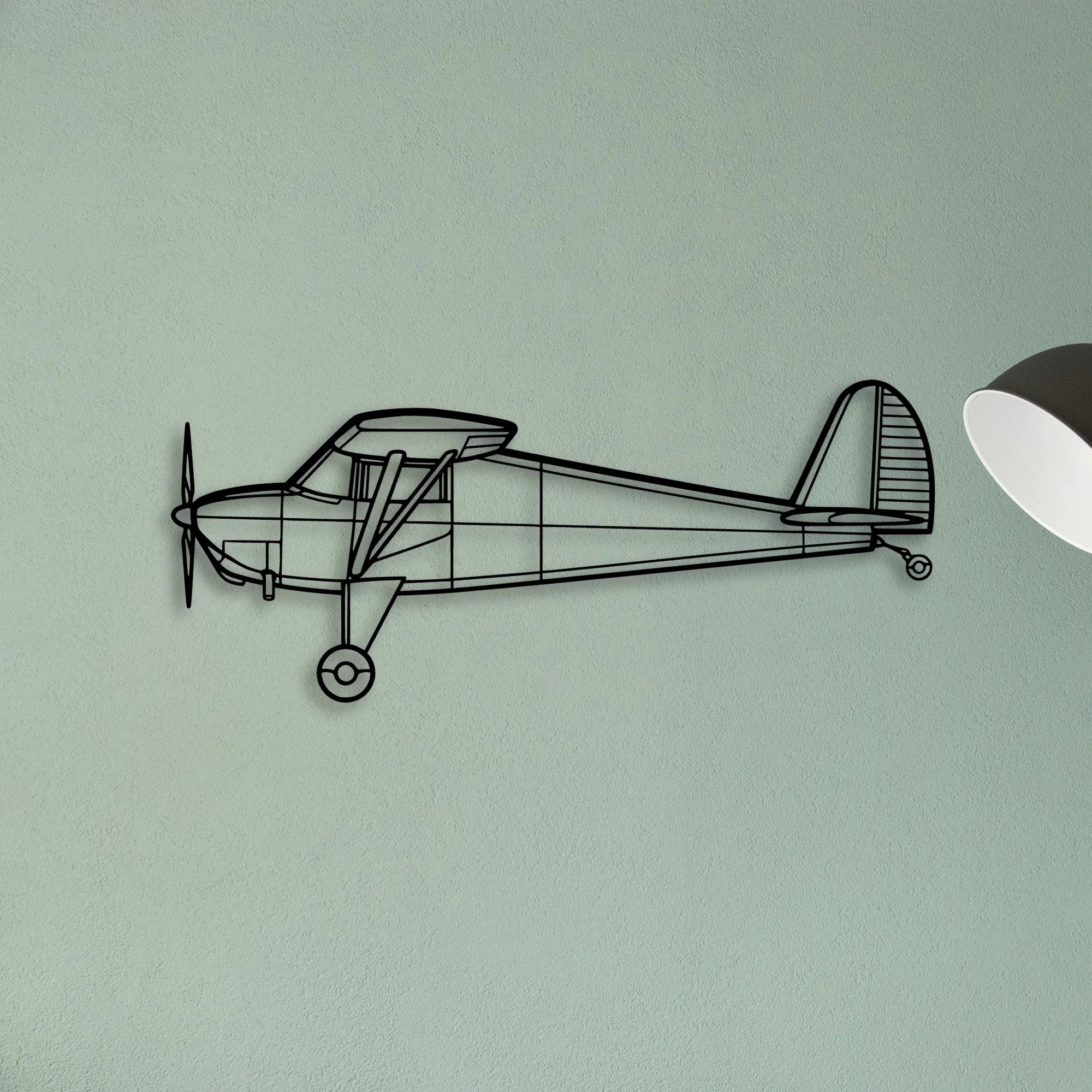 Eagle Ii Classic Aircraft Silhouette Metal Wall Art - Tinvibe