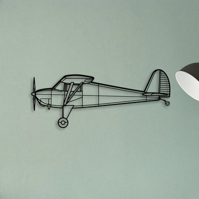 Eagle Ii Classic Aircraft Silhouette Metal Wall Art - Tinvibe