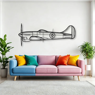 Eagle Classic Aircraft Silhouette Metal Wall Art - Tinvibe