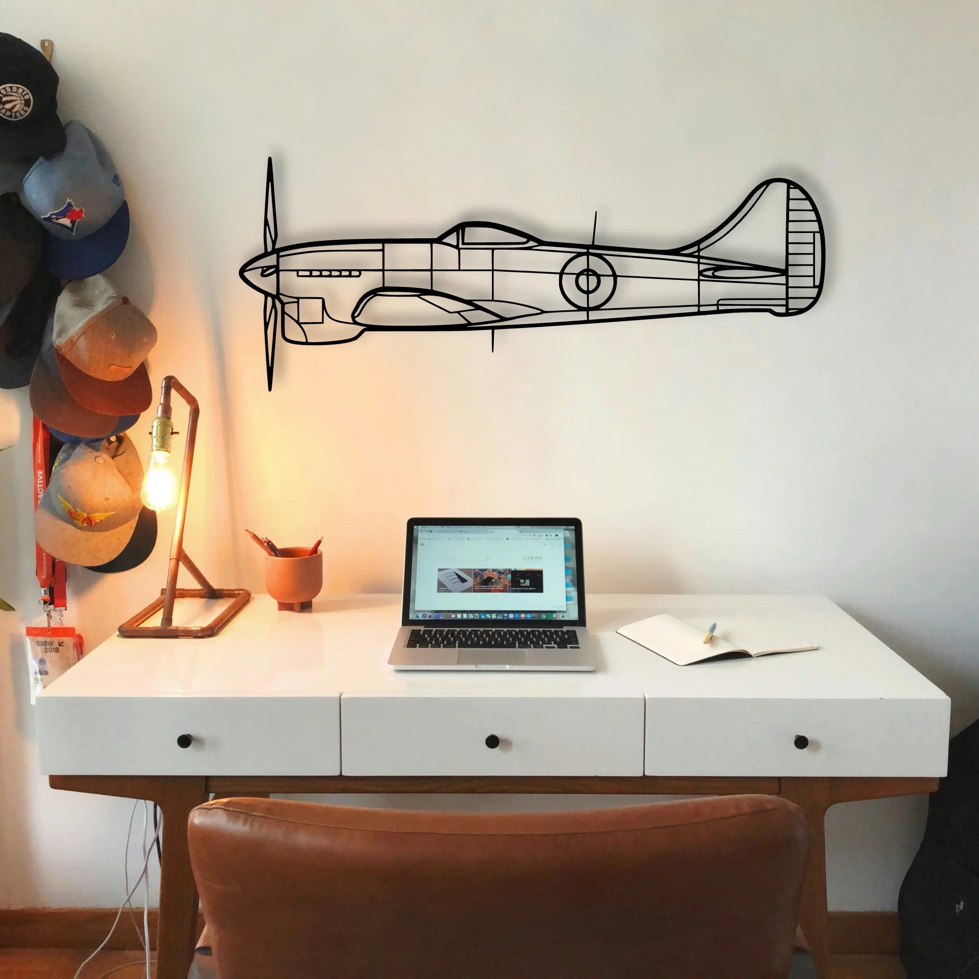 Eagle Classic Aircraft Silhouette Metal Wall Art - Tinvibe