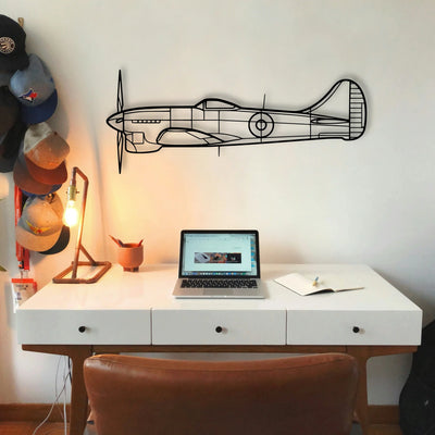 Eagle Classic Aircraft Silhouette Metal Wall Art - Tinvibe