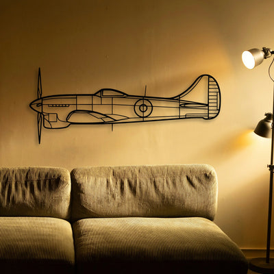 Eagle Classic Aircraft Silhouette Metal Wall Art - Tinvibe