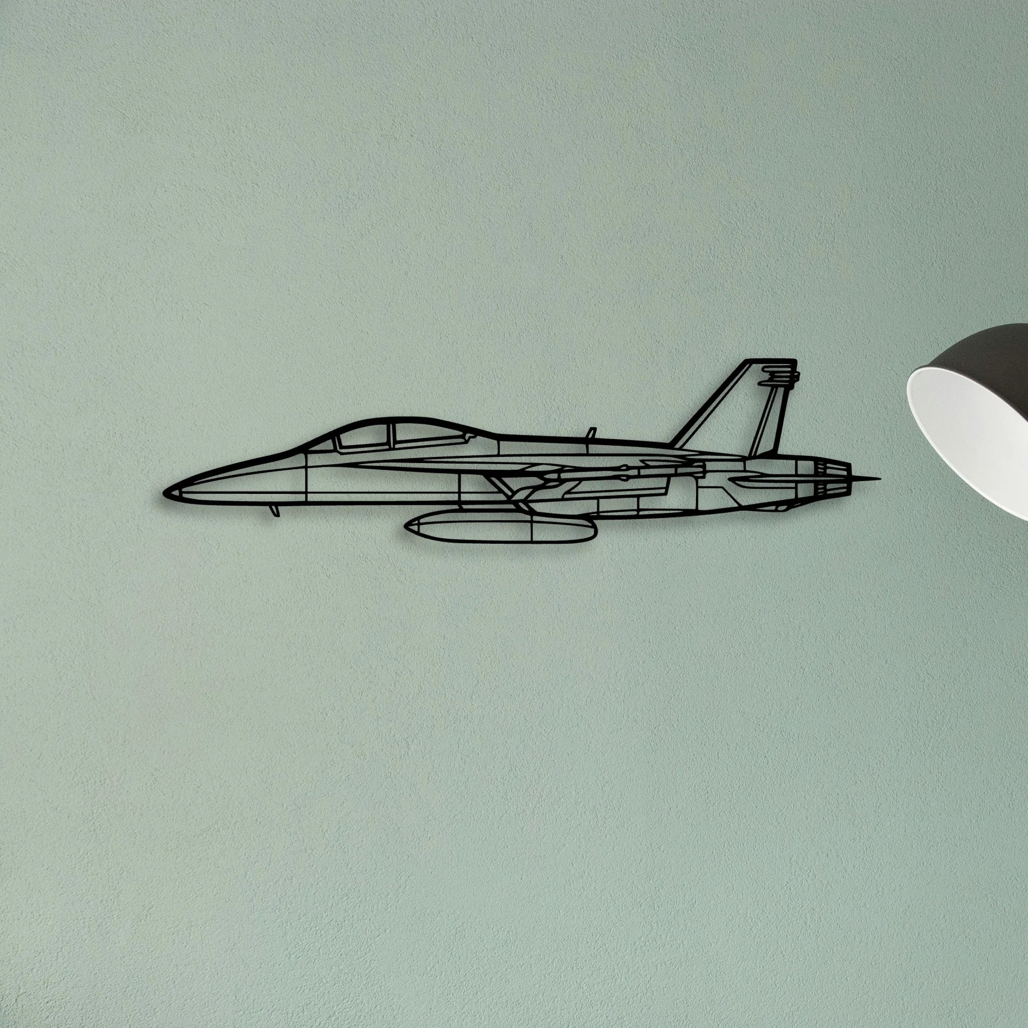 Ec 130H Compass Call Classic Aircraft Silhouette Metal Wall Art - Tinvibe