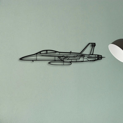 Ec 130H Compass Call Classic Aircraft Silhouette Metal Wall Art - Tinvibe