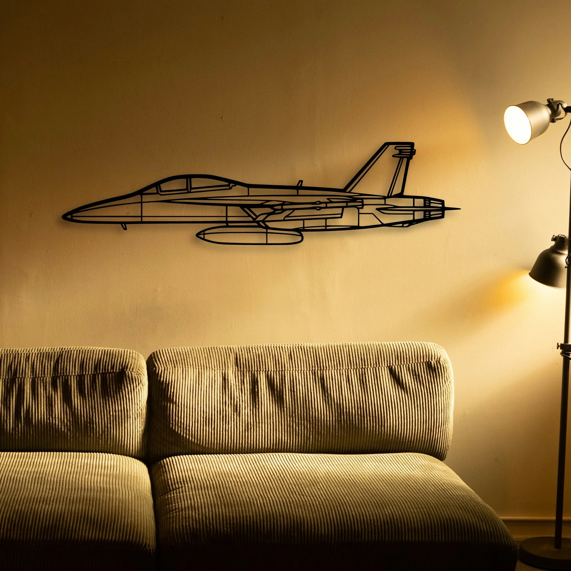 Ec 130H Compass Call Classic Aircraft Silhouette Metal Wall Art - Tinvibe