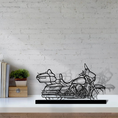 electra-glide Silhouette Metal Art Stand - Tinvibe