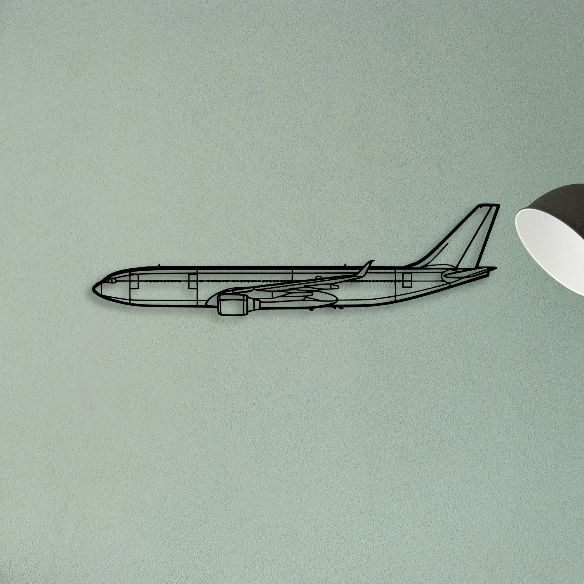 Emj 175 Classic Aircraft Silhouette Metal Wall Art - Tinvibe