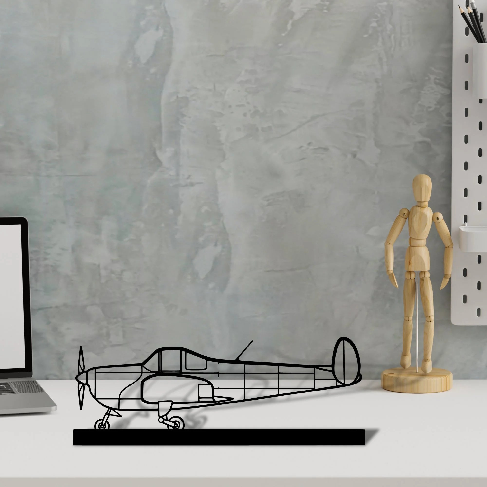 ercoupe-415-c Silhouette Metal Art Stand - Tinvibe