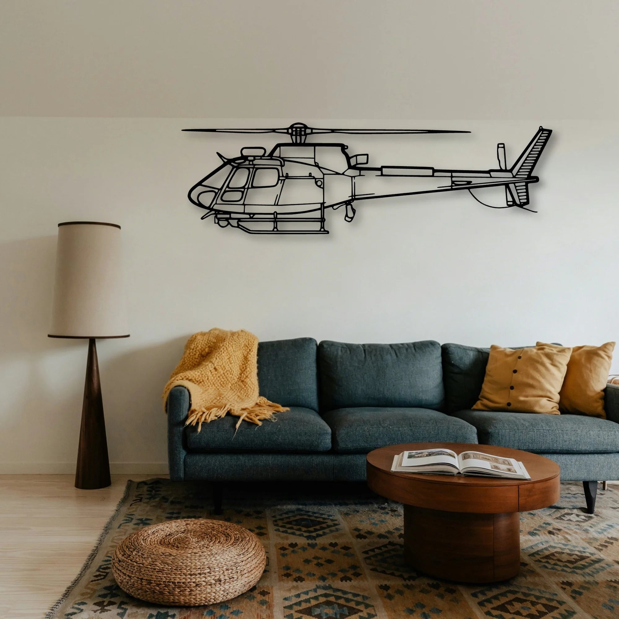 F 16C Block 50 Classic Aircraft Silhouette Metal Wall Art - Tinvibe