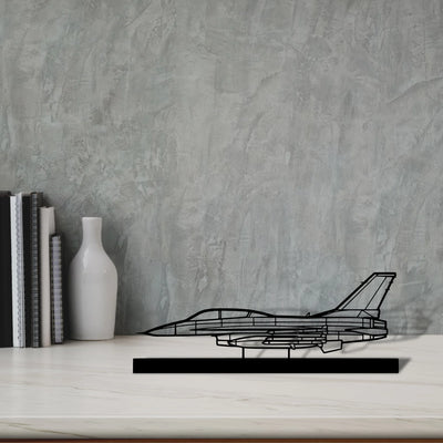 f-16d-2 Silhouette Metal Art Stand - Tinvibe