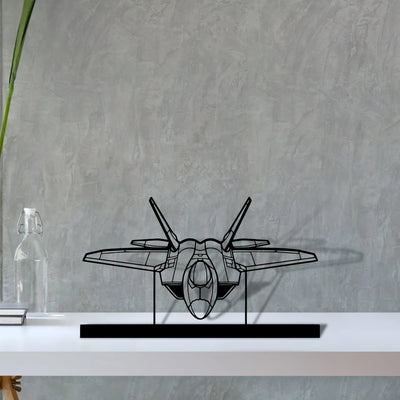 f-22-raptor-4 Silhouette Metal Art Stand - Tinvibe