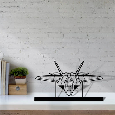 f-22-raptor-4 Silhouette Metal Art Stand - Tinvibe