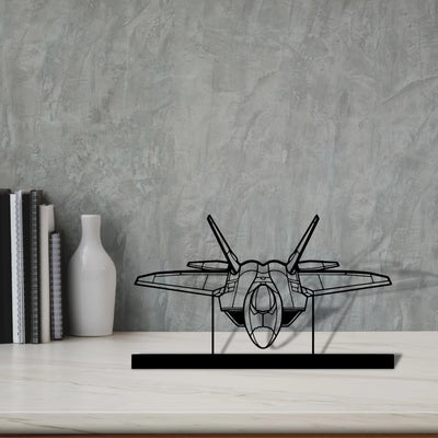 f-22-raptor-4 Silhouette Metal Art Stand - Tinvibe