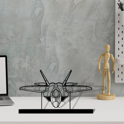 f-22-raptor-4 Silhouette Metal Art Stand - Tinvibe
