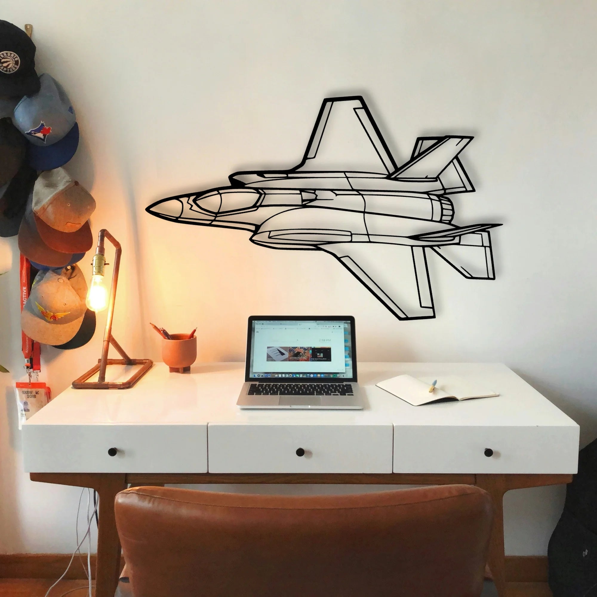 F 35A Lightning Ii Classic Aircraft Silhouette Metal Wall Art - Tinvibe