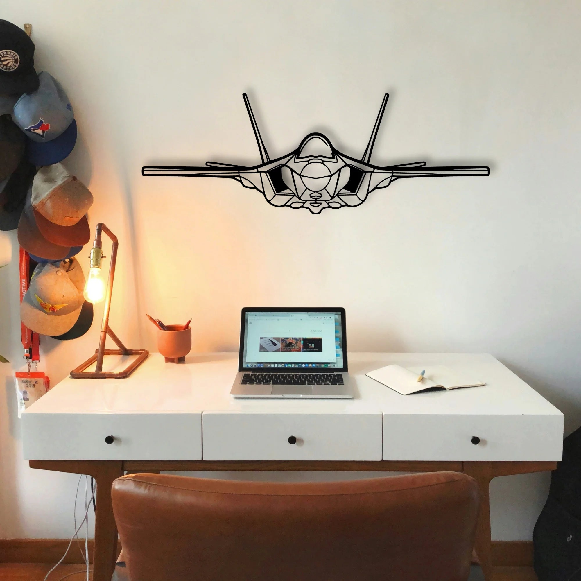 F 35A Lightning Ll 2 Classic Aircraft Silhouette Metal Wall Art - Tinvibe