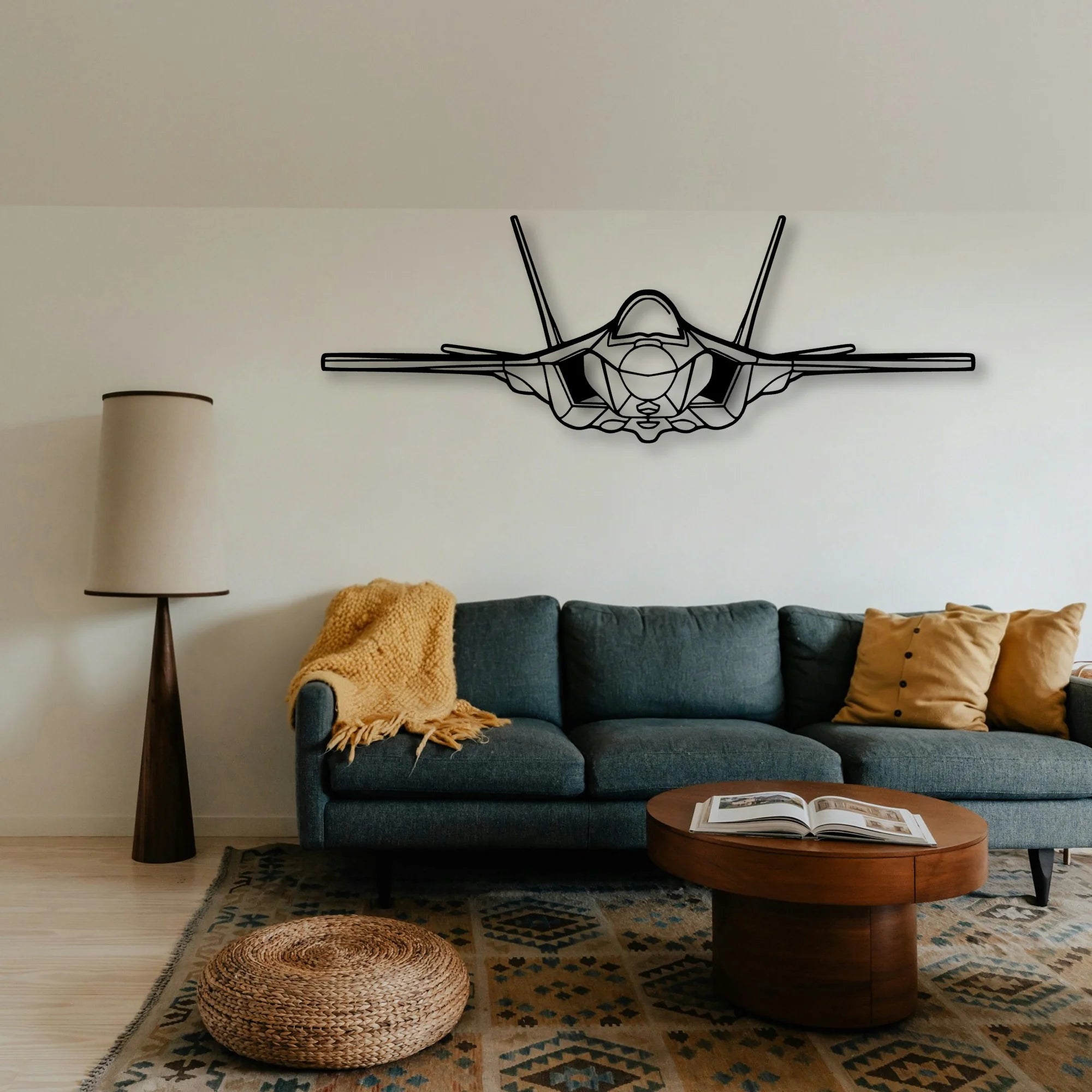 F 35A Lightning Ll 2 Classic Aircraft Silhouette Metal Wall Art - Tinvibe