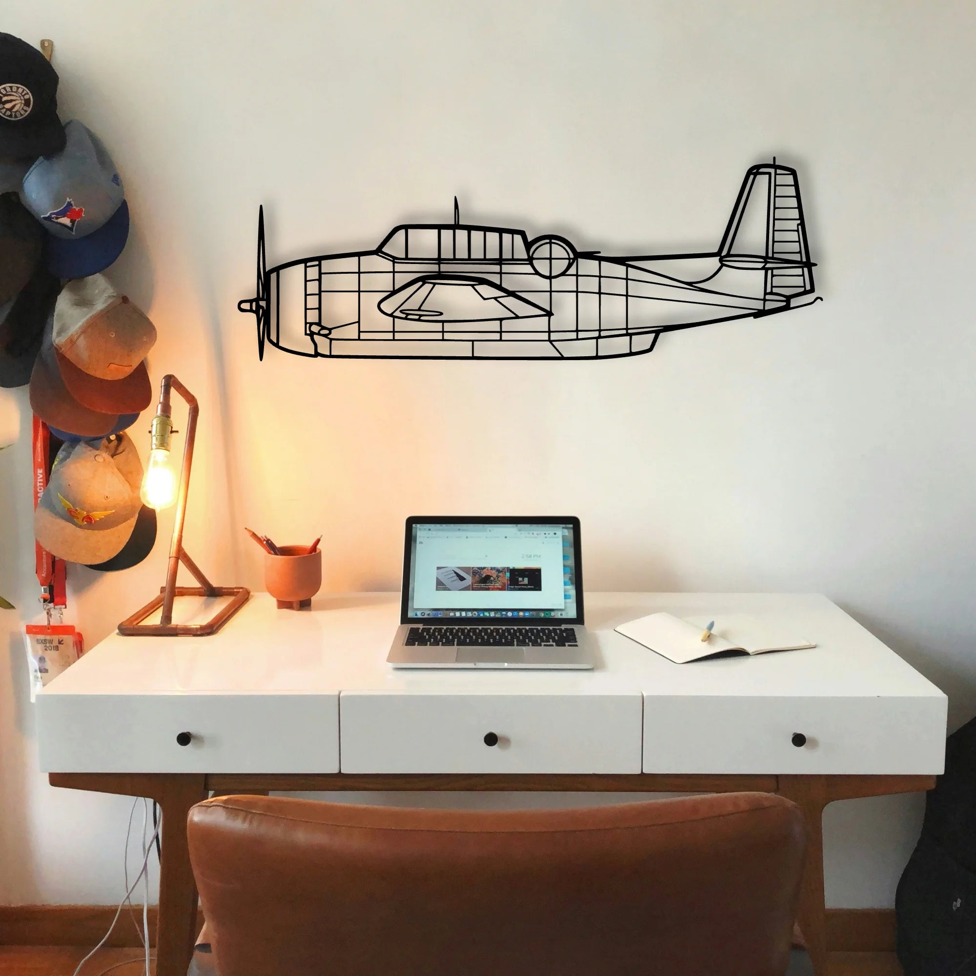 F 4C Phantom Classic Aircraft Silhouette Metal Wall Art - Tinvibe