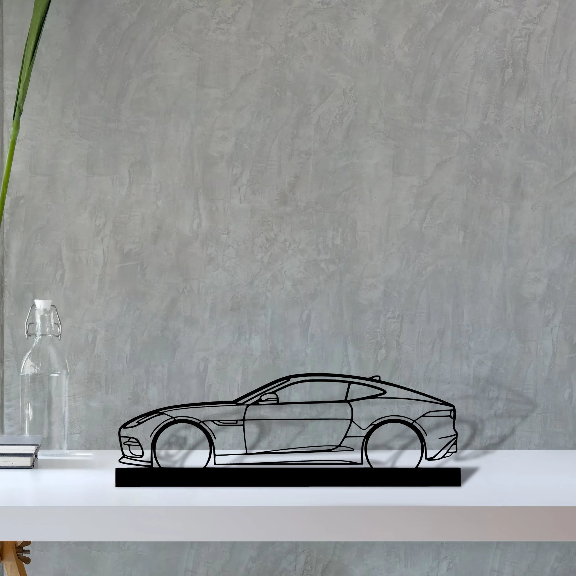 f-type-r Silhouette Metal Art Stand - Tinvibe
