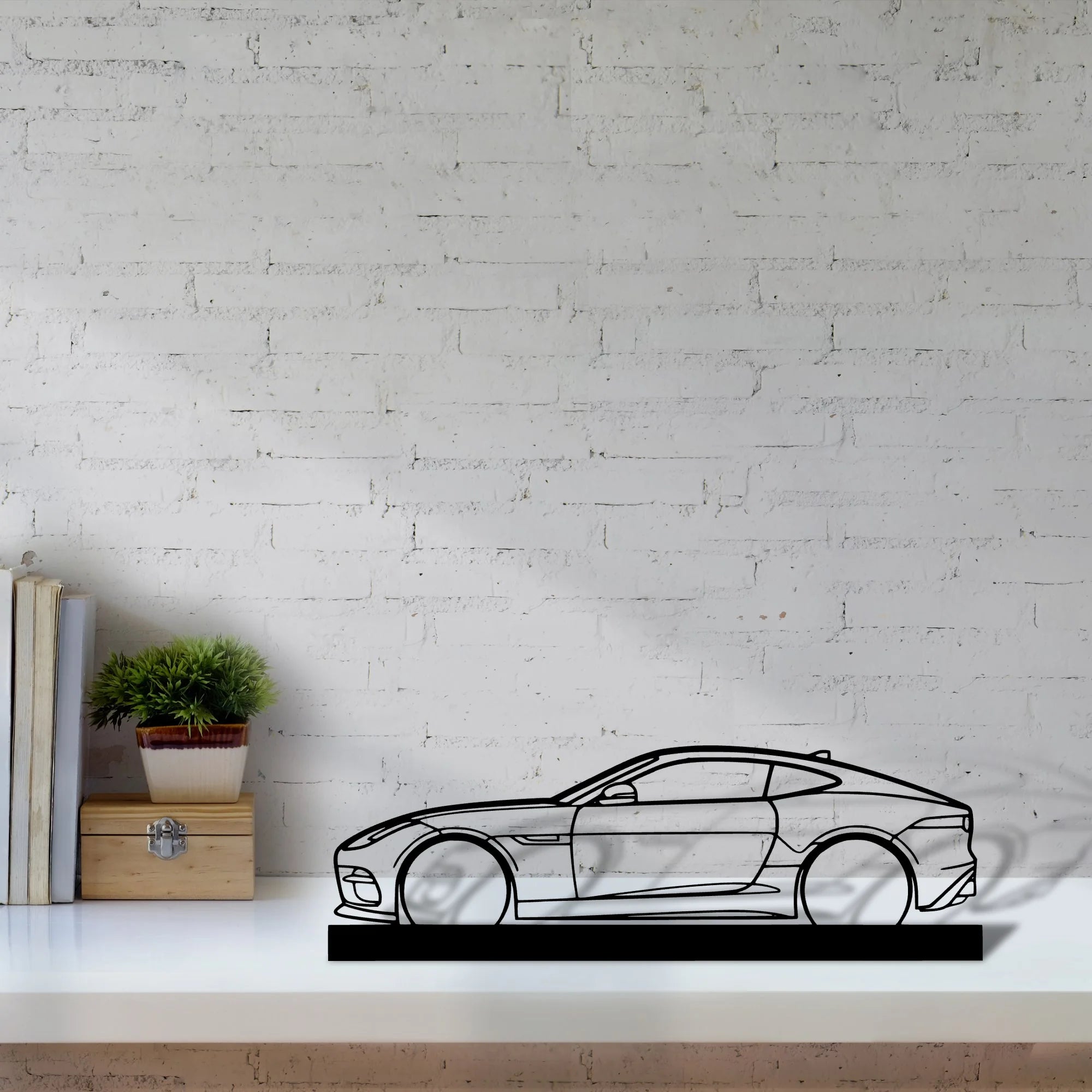 f-type-r Silhouette Metal Art Stand - Tinvibe