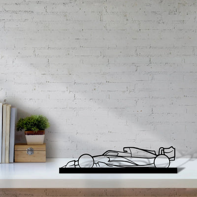 f1-2022-mercedes-3 Silhouette Metal Art Stand - Tinvibe