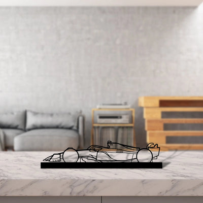 f1-2022-mercedes Silhouette Metal Art Stand - Tinvibe