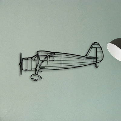 F24G 1937 Classic Aircraft Silhouette Metal Wall Art - Tinvibe