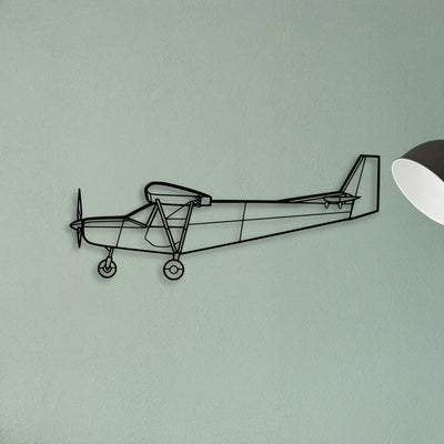 F35A Lightning Ll Classic Aircraft Silhouette Metal Wall Art - Tinvibe