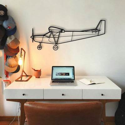 F35A Lightning Ll Classic Aircraft Silhouette Metal Wall Art - Tinvibe