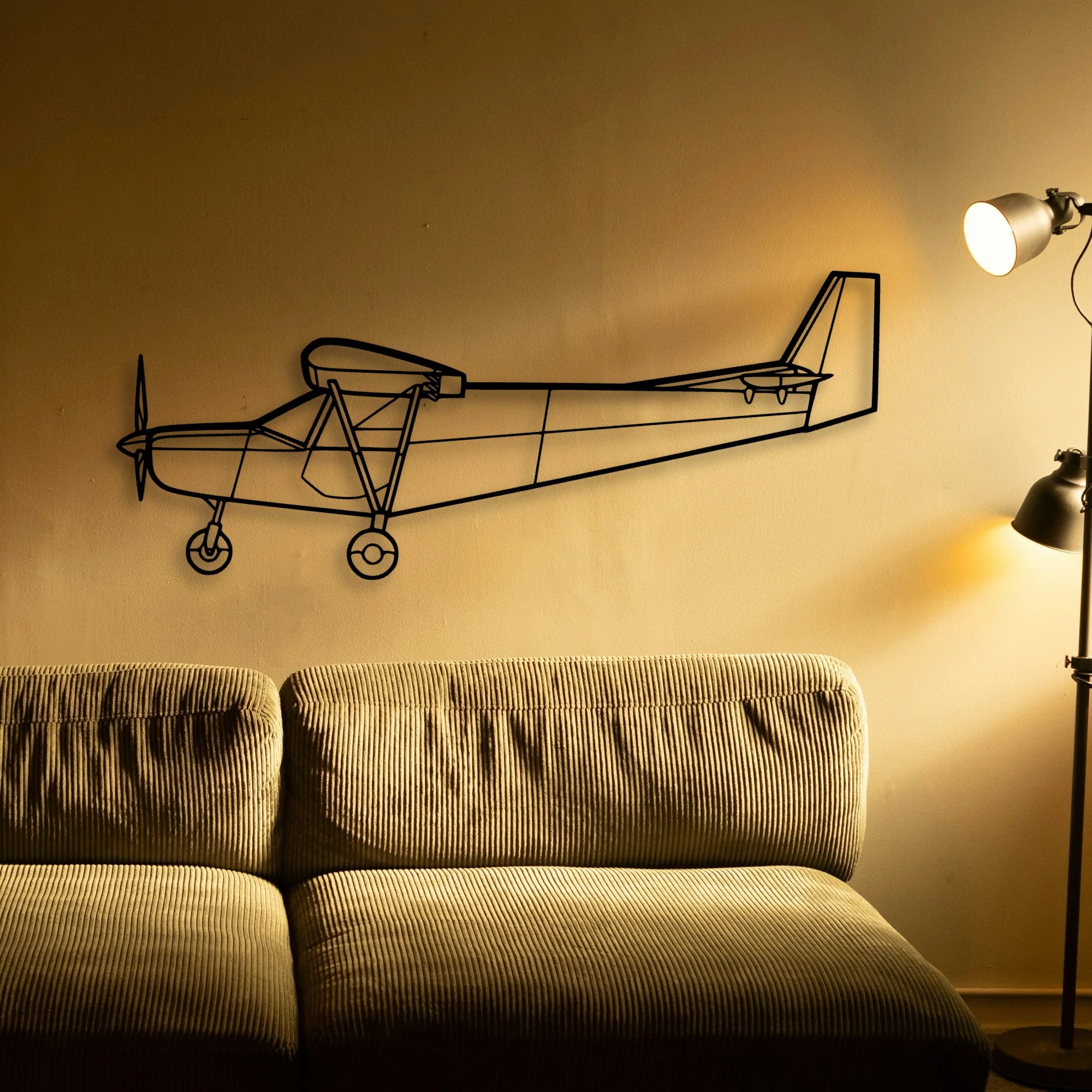 F35A Lightning Ll Classic Aircraft Silhouette Metal Wall Art - Tinvibe