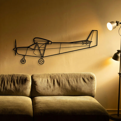 F35A Lightning Ll Classic Aircraft Silhouette Metal Wall Art - Tinvibe