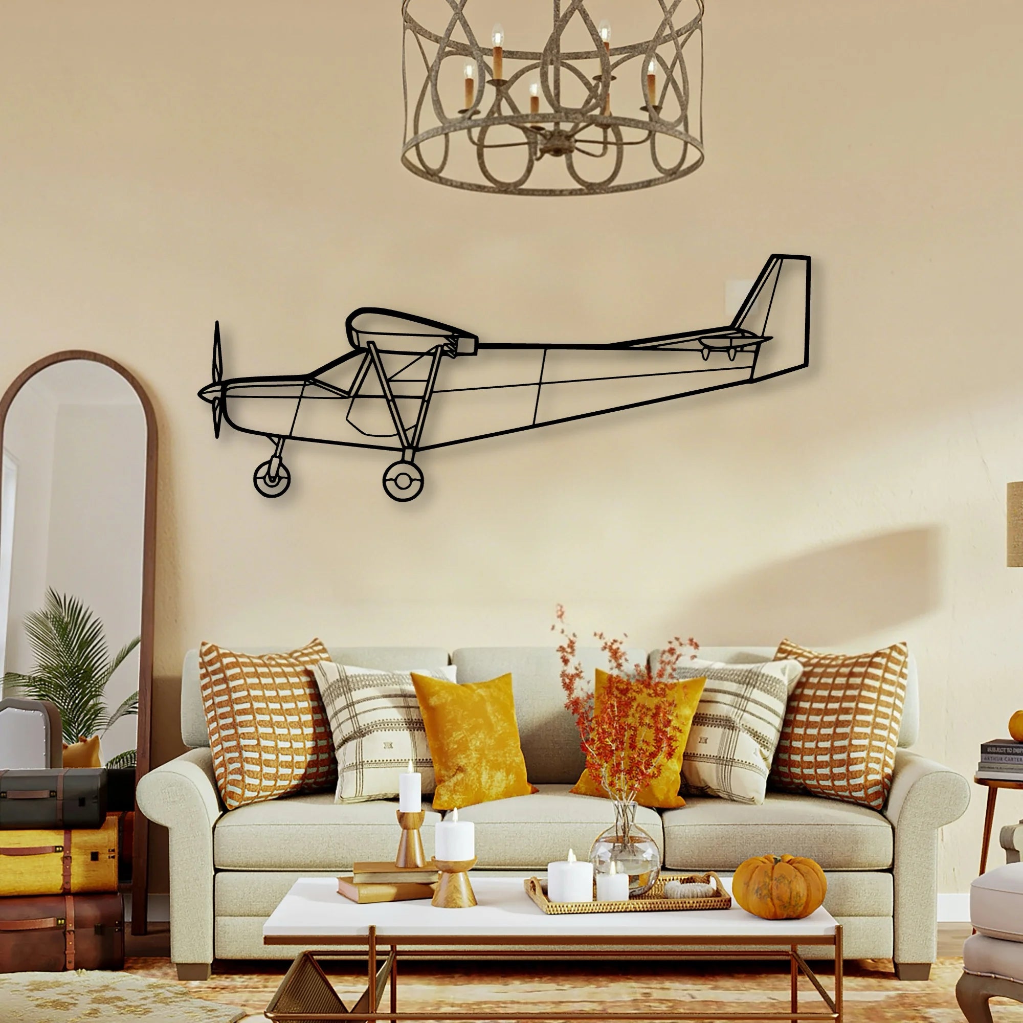 F35A Lightning Ll Classic Aircraft Silhouette Metal Wall Art - Tinvibe