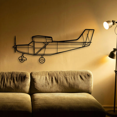 F4U 1A Corsair Classic Aircraft Silhouette Metal Wall Art - Tinvibe