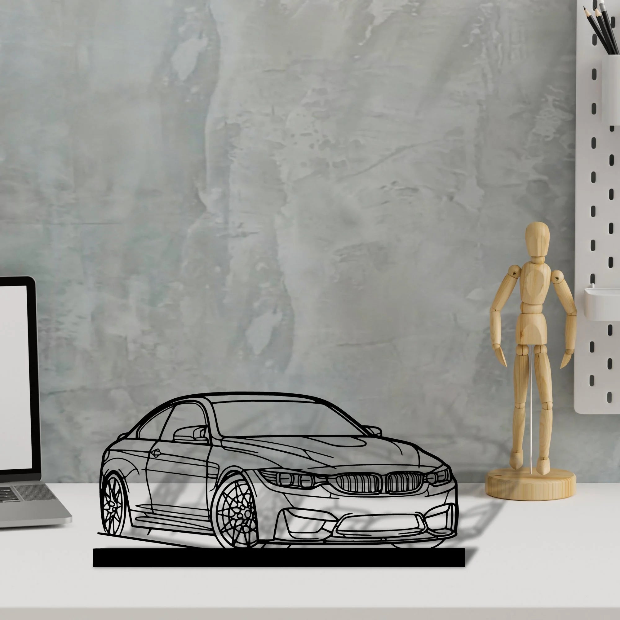 f82-m4 Silhouette Metal Art Stand - Tinvibe