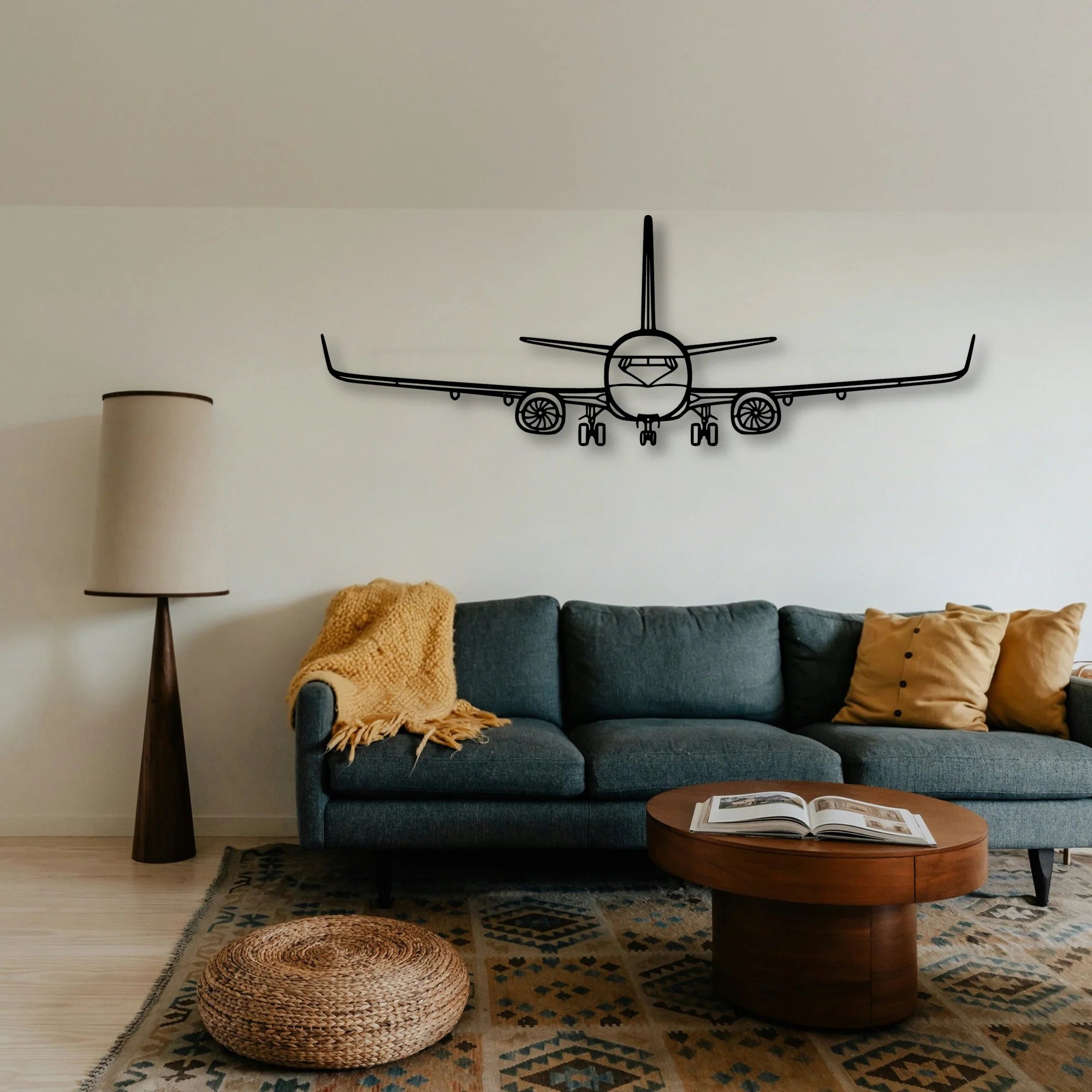 Falco F8L Classic Aircraft Silhouette Metal Wall Art - Tinvibe