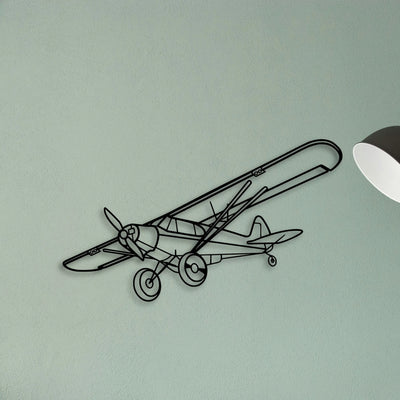 Falcon 7X Classic Aircraft Silhouette Metal Wall Art - Tinvibe