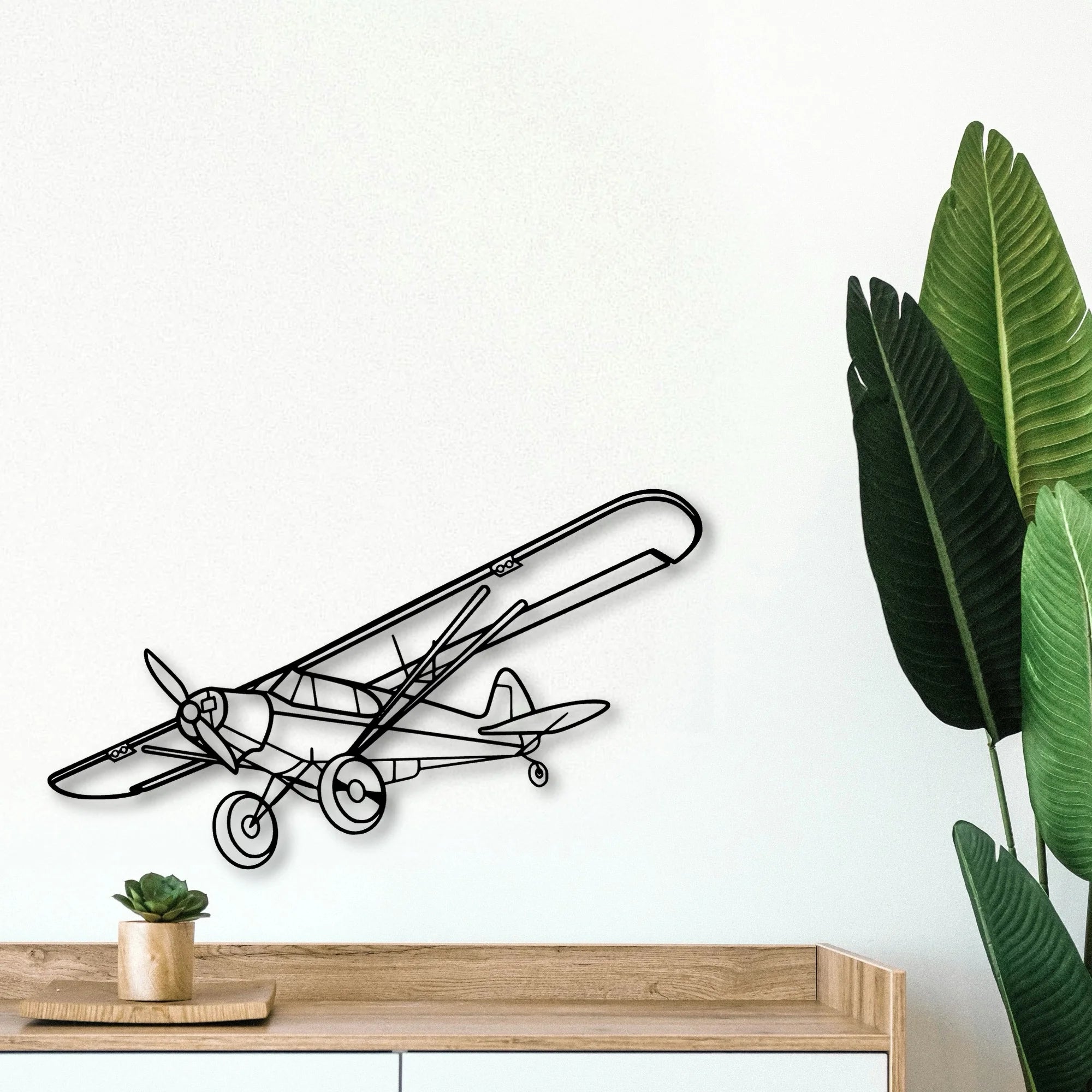 Falcon 7X Classic Aircraft Silhouette Metal Wall Art - Tinvibe